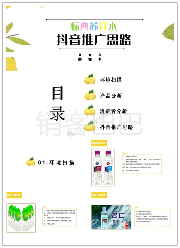 2019标典苏打水抖音推广思路，借哇哈哈品牌知名度，提供品牌信任度