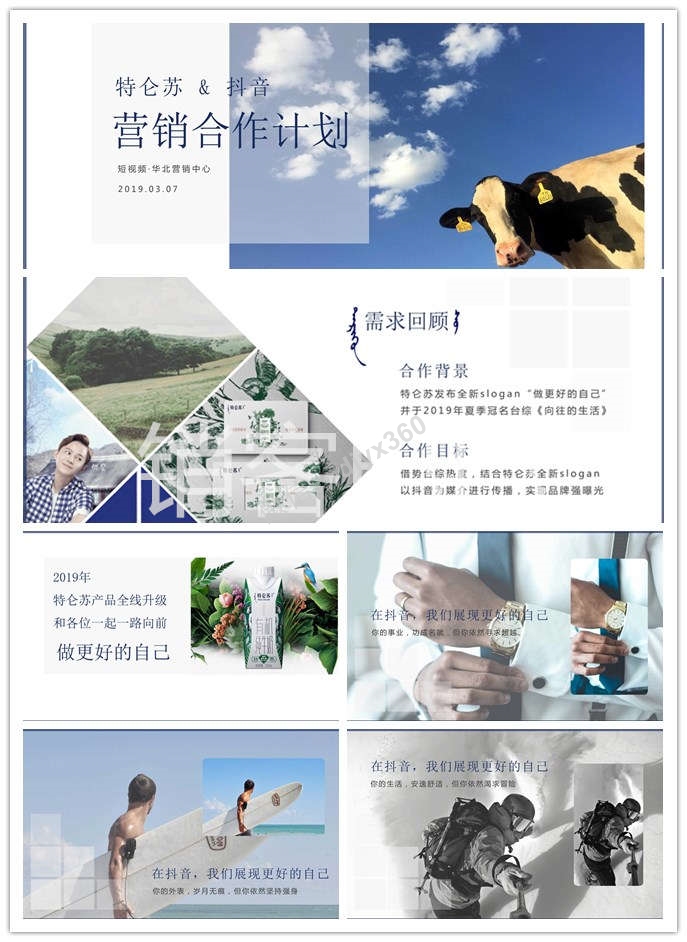 2019特仑苏和抖音营销策划方案ppt，以抖音为媒介进行传播，实现品牌强曝光